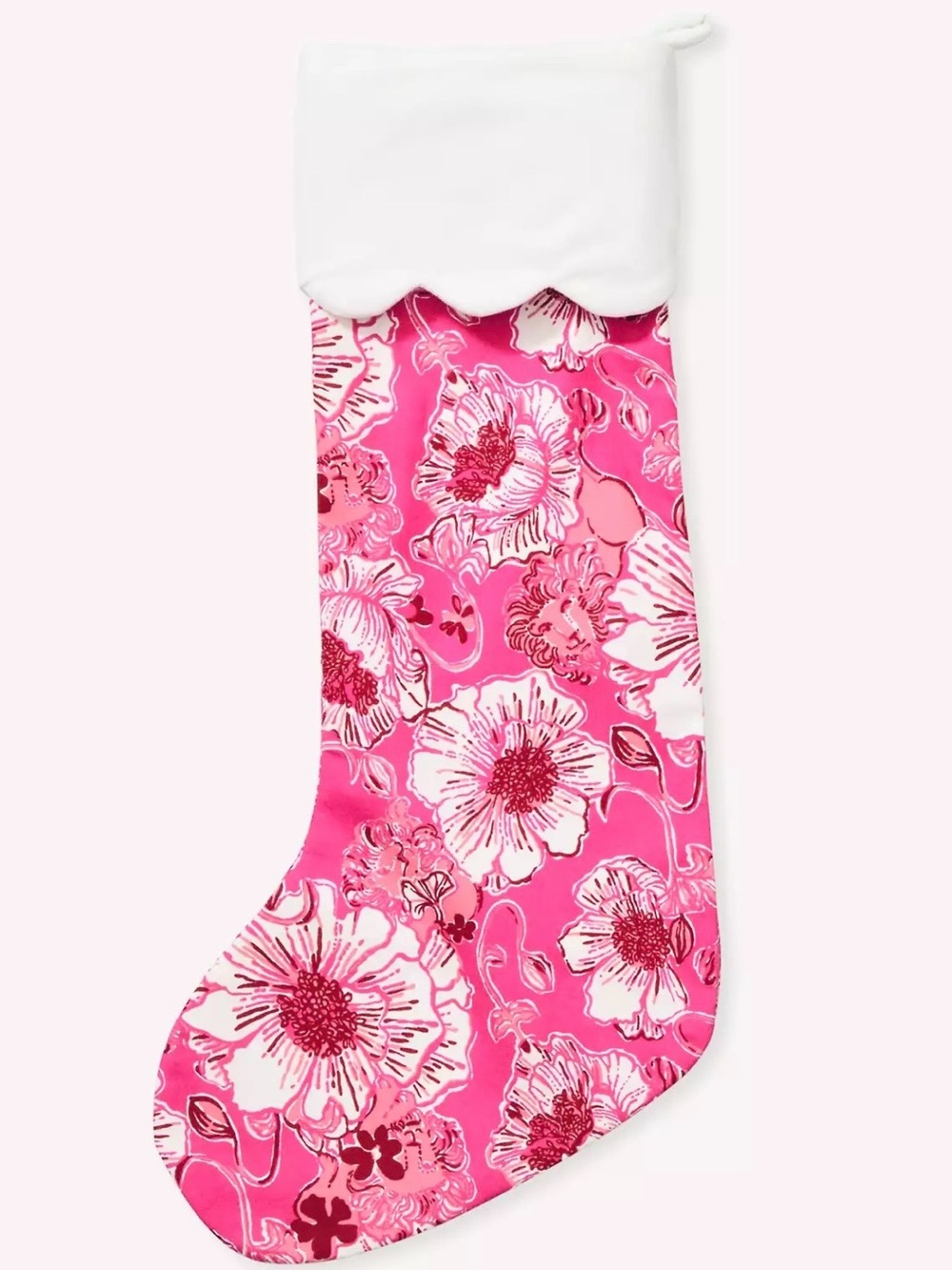 NIB Lilly Pulitzer Printed Cotton Christmas Stocking